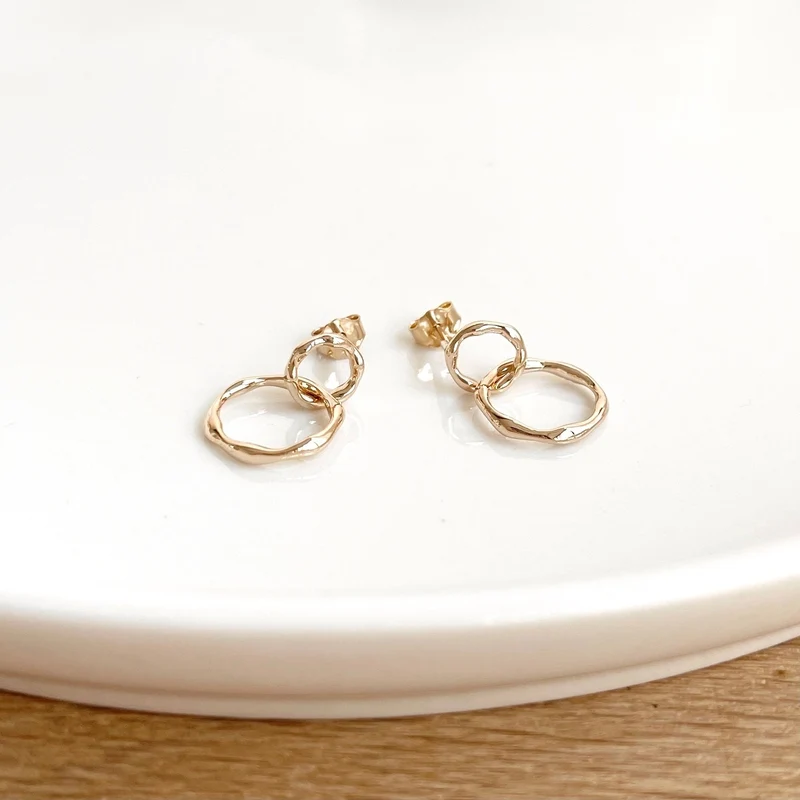 Boucles d'oreilles "Irene" plaqué or