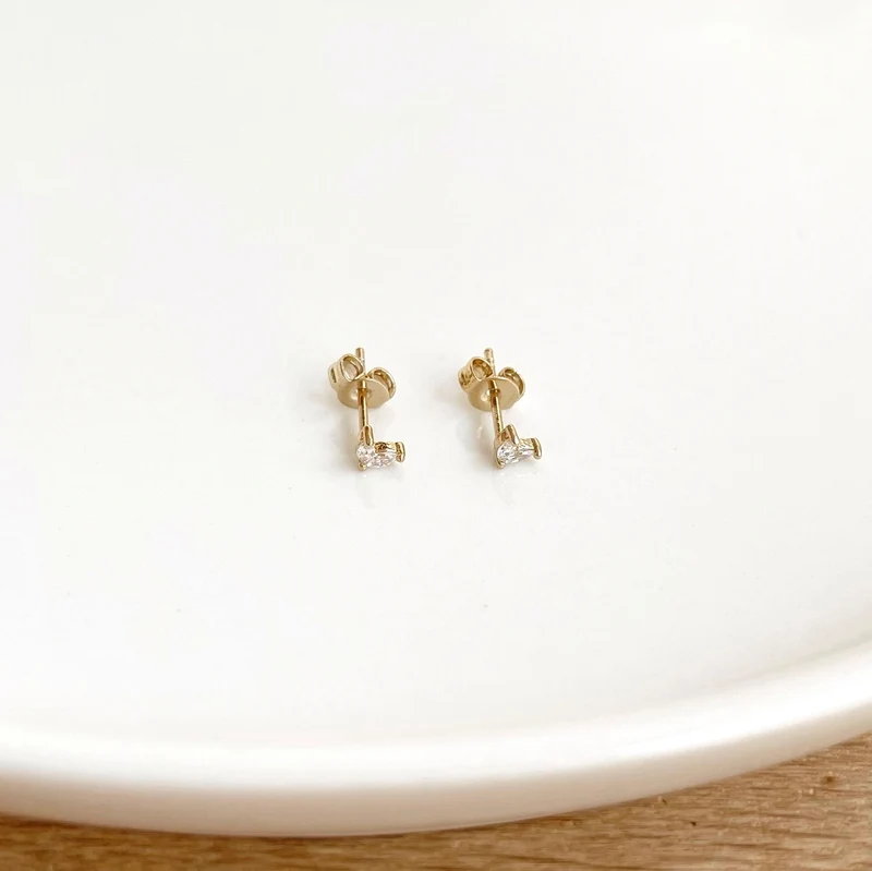 Boucles d'oreilles "Lula" plaqué or
