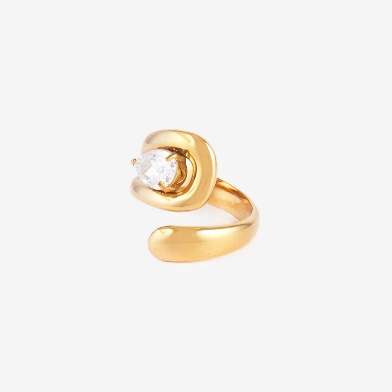 Bague à ressort en cristal