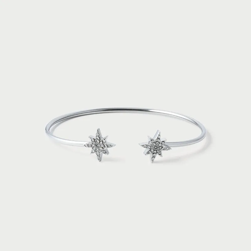 Jonc ouverte strass étoile