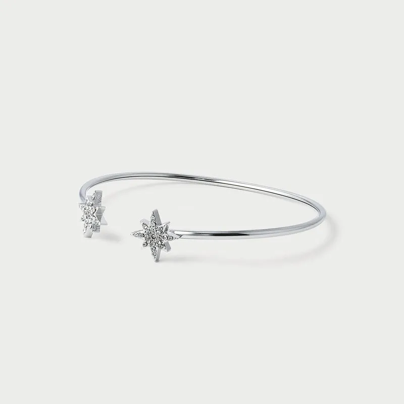 Jonc ouverte strass étoile