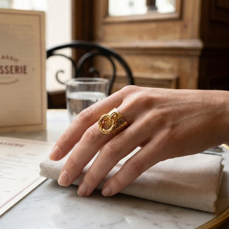 Bague breloque anneau