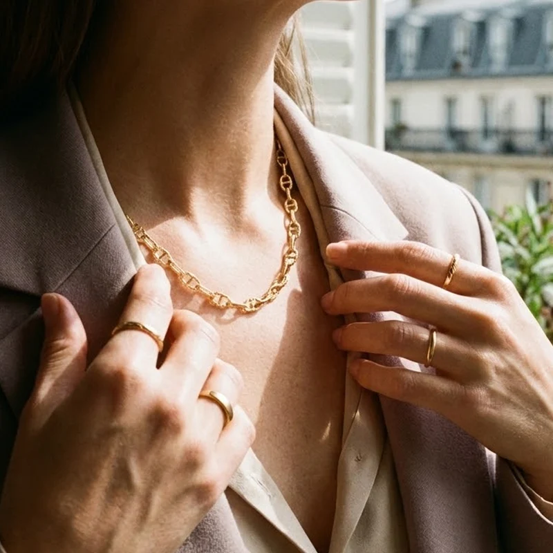 Collier Simple Martelé
