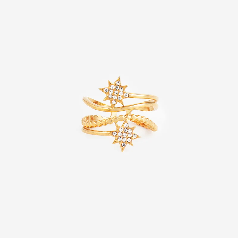 Bague multirangs étoile