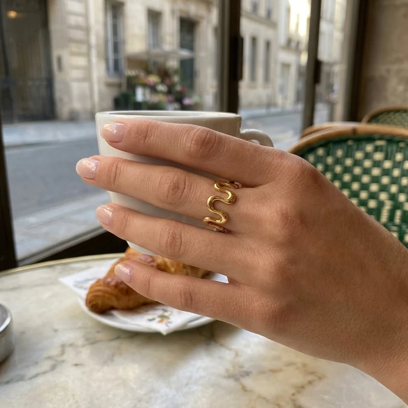 Bague forme irrégulière