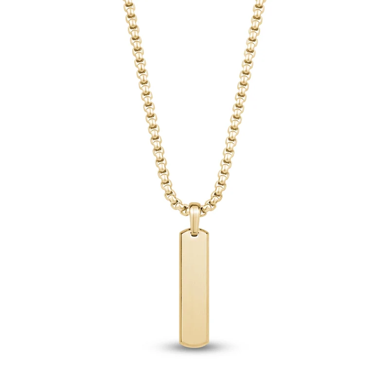 Pendentif en forme de barre à bord biseauté