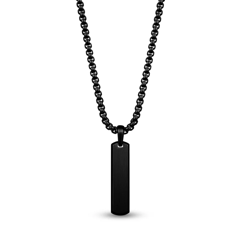 Pendentif en forme de barre à bord biseauté