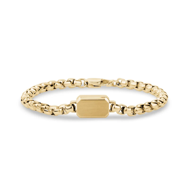Bracelet d'étiquettes d'identification 5 mm à boîte ronde