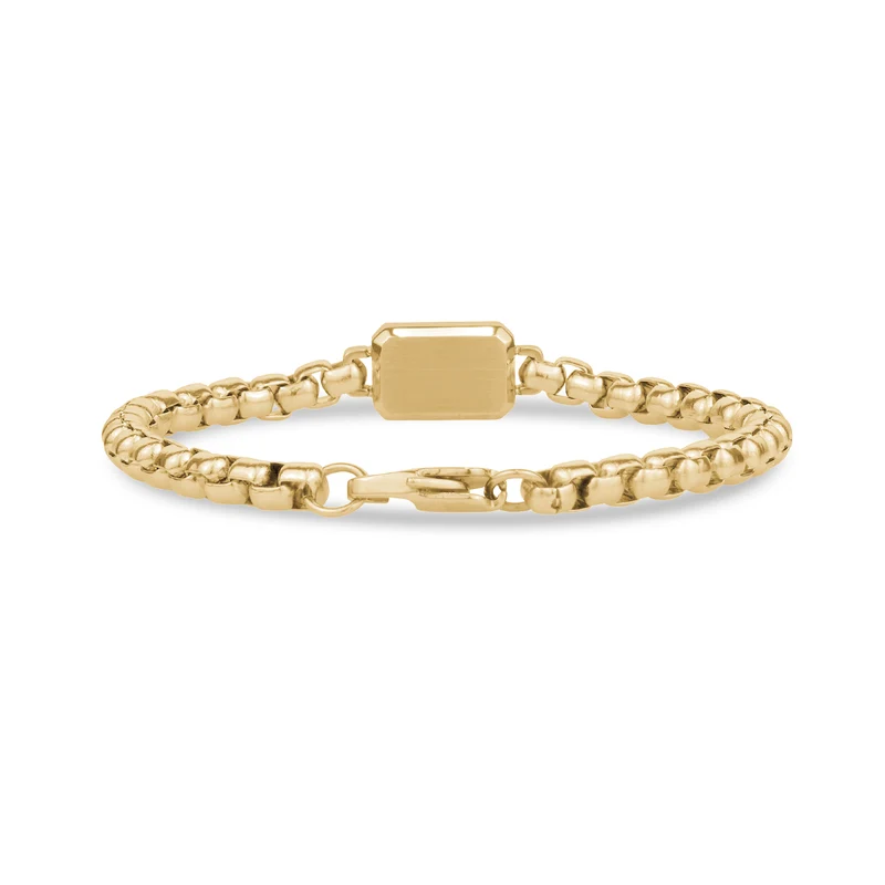 Bracelet d'étiquettes d'identification 5 mm à boîte ronde