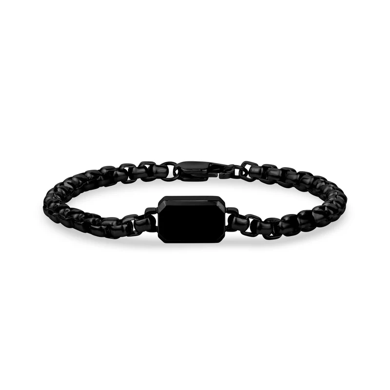 Bracelet d'étiquettes d'identification 5 mm à boîte ronde