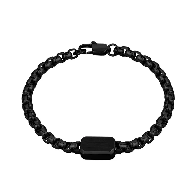 Bracelet d'étiquettes d'identification 5 mm à boîte ronde