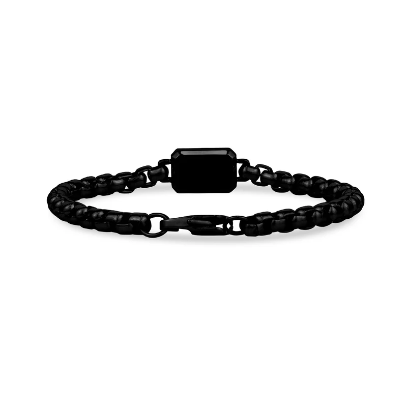 Bracelet d'étiquettes d'identification 5 mm à boîte ronde
