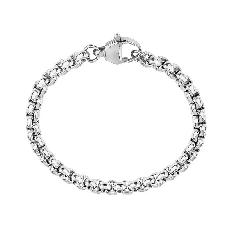Bracelet à maillons ronds de 6 mm