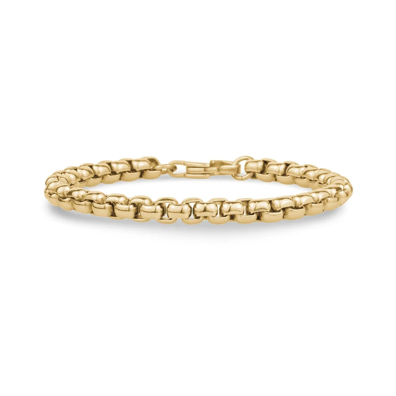 Bracelet à maillons ronds de 6 mm