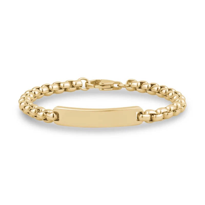 Bracelet d'identification avec boîte ronde de 6 mm