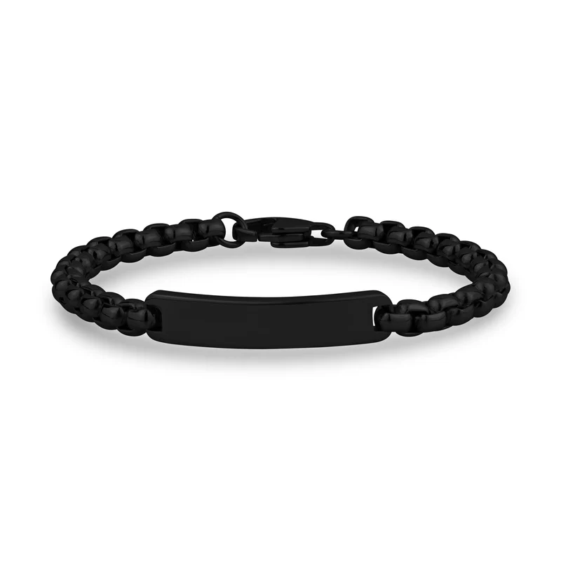 Bracelet d'identification avec boîte ronde de 6 mm