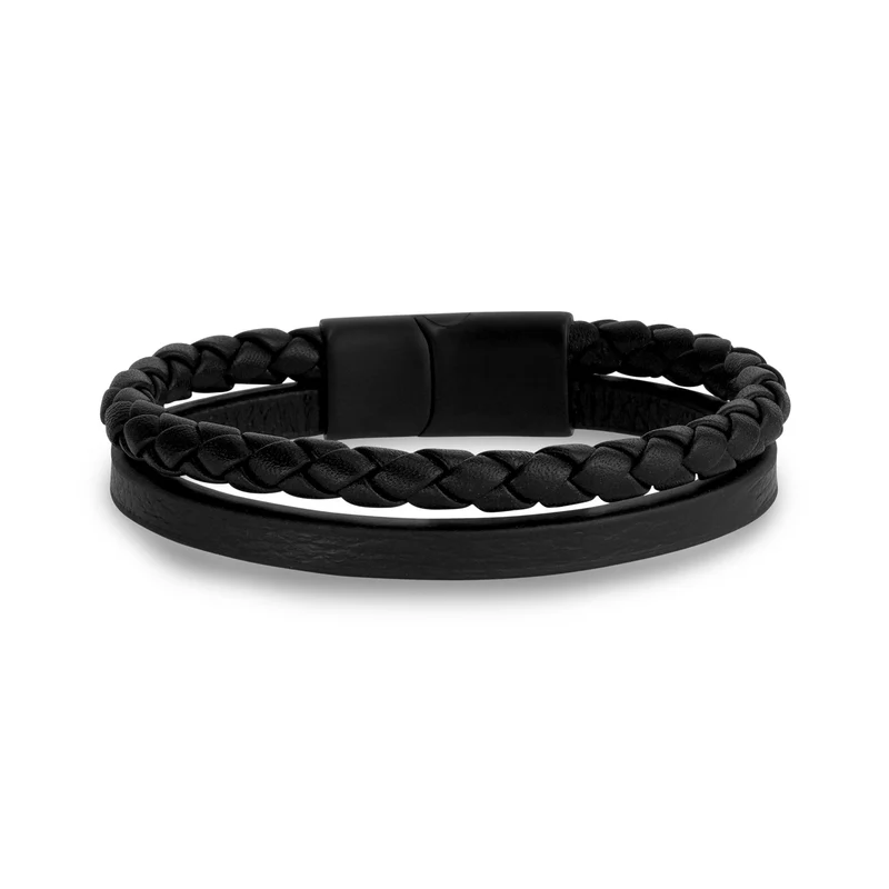 Bracelet en cuir à double brin