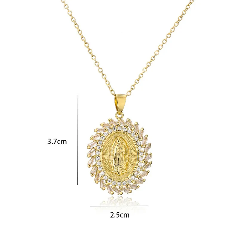 Collier Médaille Vierge Marie Or