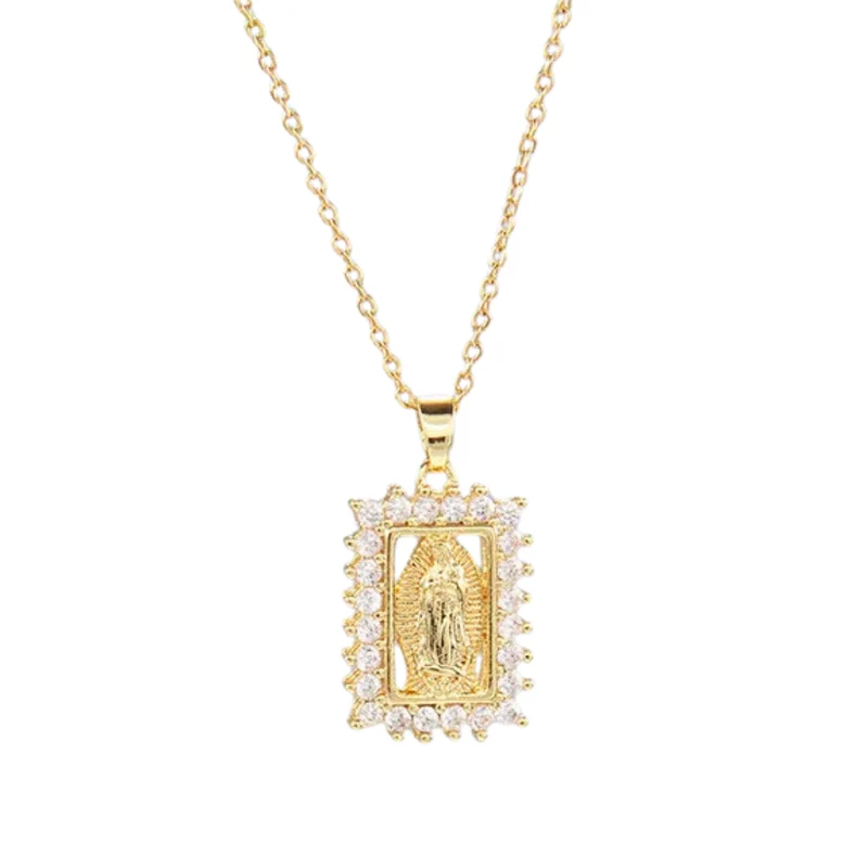 Collier Pendentif Vierge Marie Or