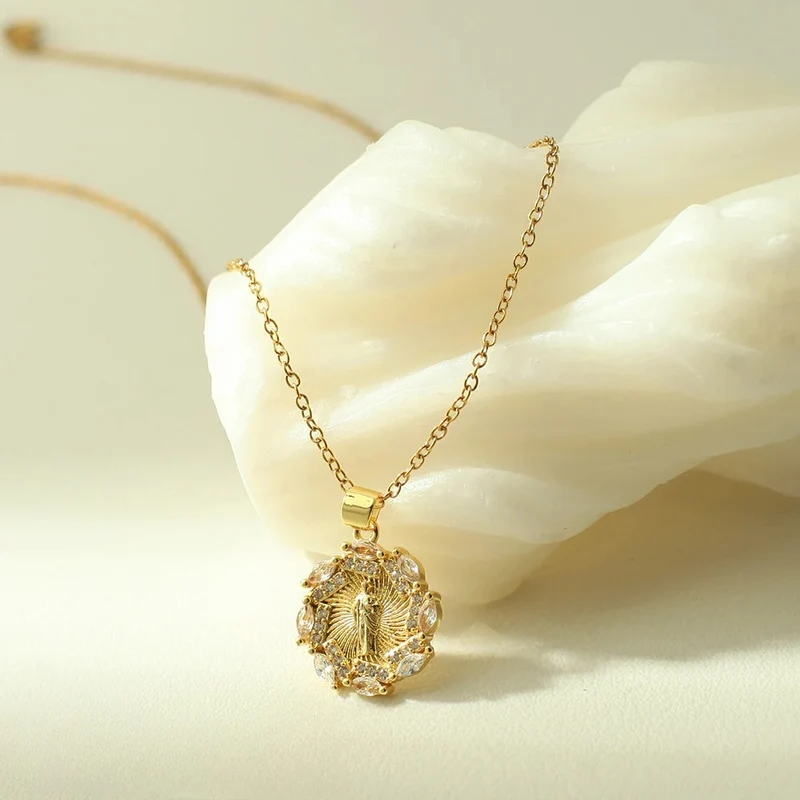 Collier Couronne Vierge Marie
