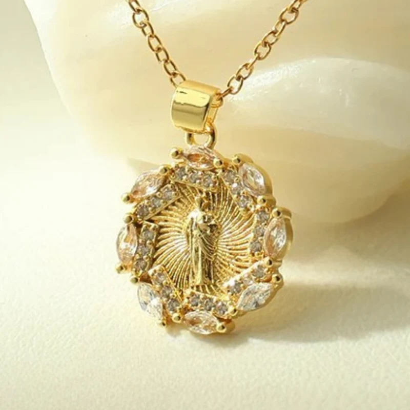 Collier Couronne Vierge Marie