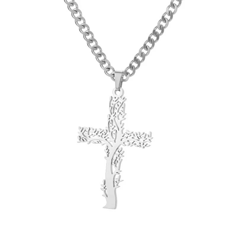 Collier Croix Arbre de Vie