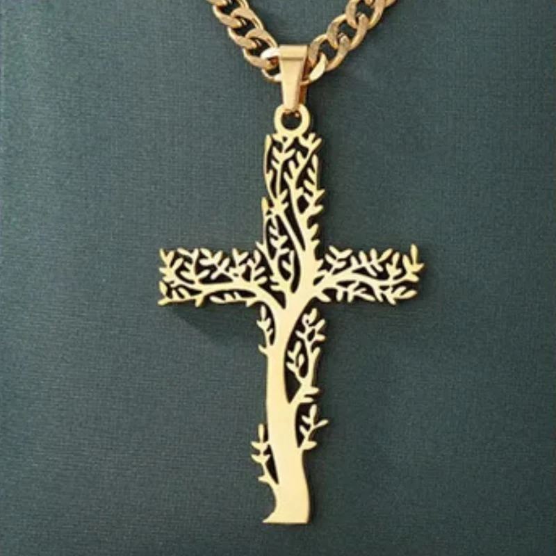Collier Croix Arbre de Vie