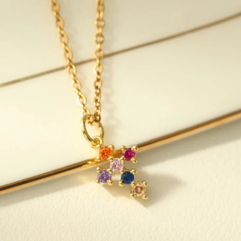 Collier Petite Croix Multicolore