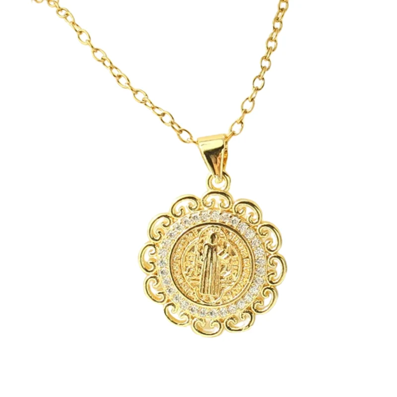 Collier Médaillon Vierge Marie