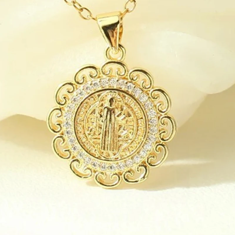 Collier Médaillon Vierge Marie