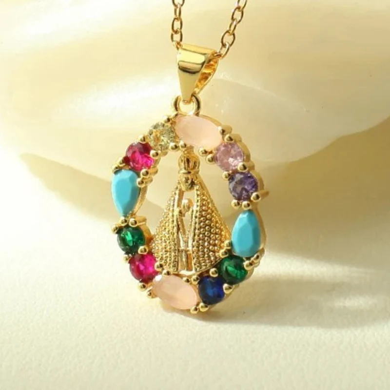 Collier Vierge Marie Couleur