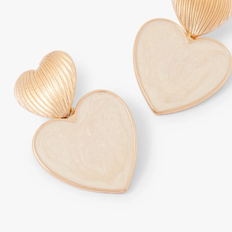Boucles d'oreilles blanc Cat Lover