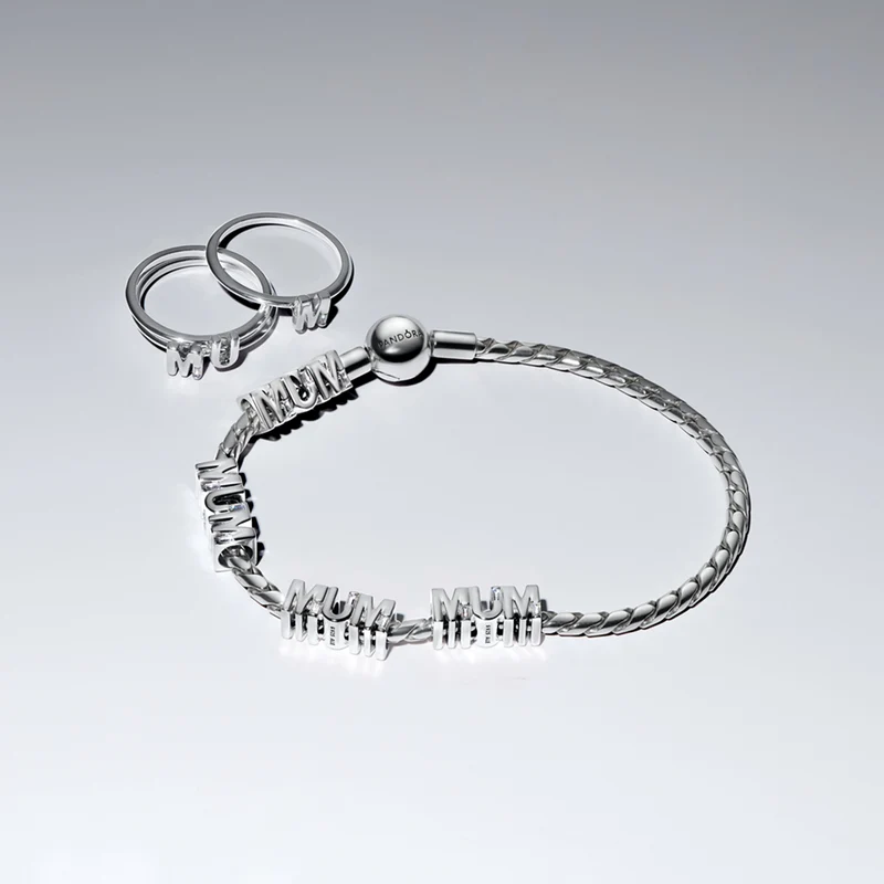 Pandora Moments Bague Lettres MUM Ouverte 194458C01