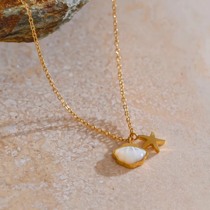 Collier Étoile de Mer Coquillage