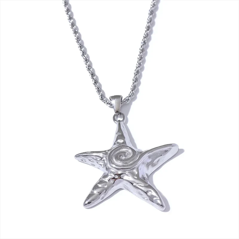 Collier Étoile de Mer Spirale