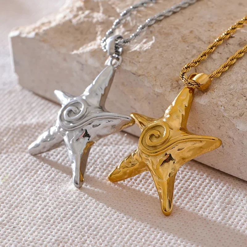Collier Étoile de Mer Spirale