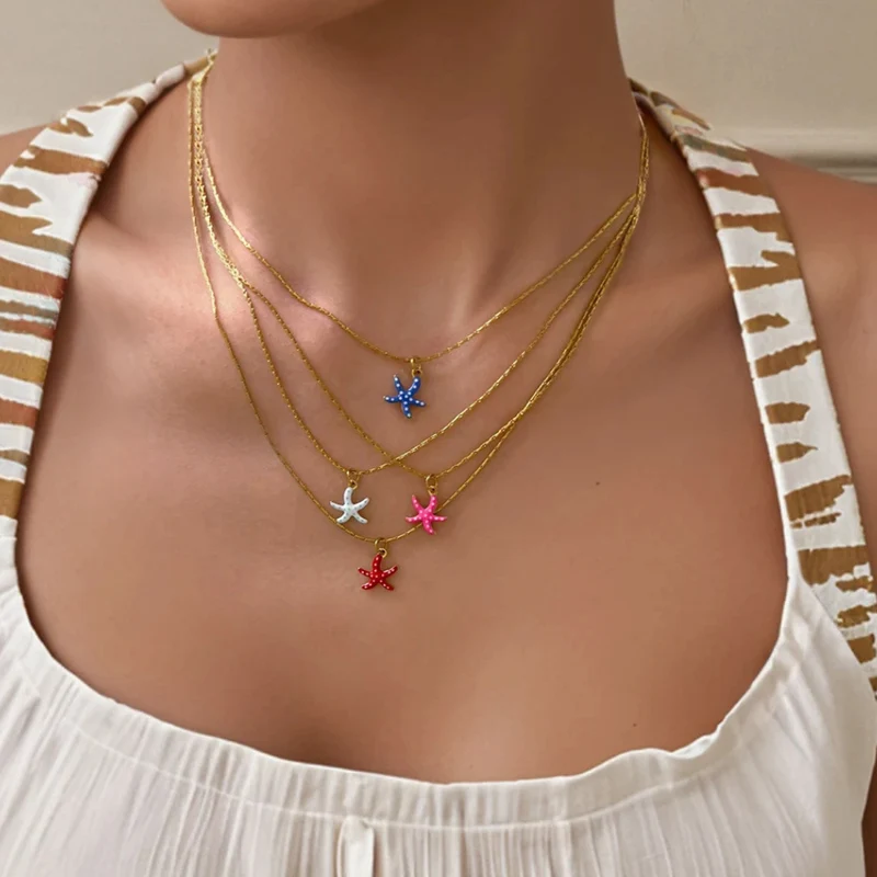 Collier Mini Étoile de Mer Couleur
