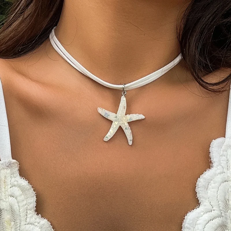 Collier Cordon Étoile de Mer