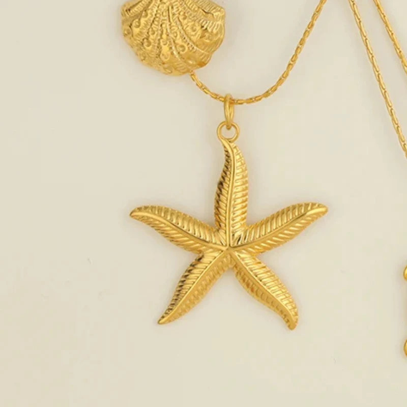 Collier Étoile de Mer Doré