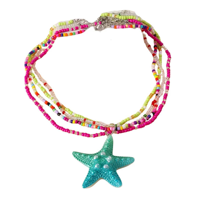 Collier Étoile de Mer Coloré