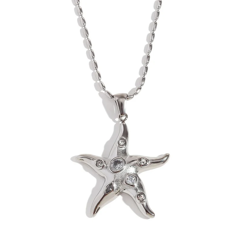 Collier Étoile de Mer Cristaux