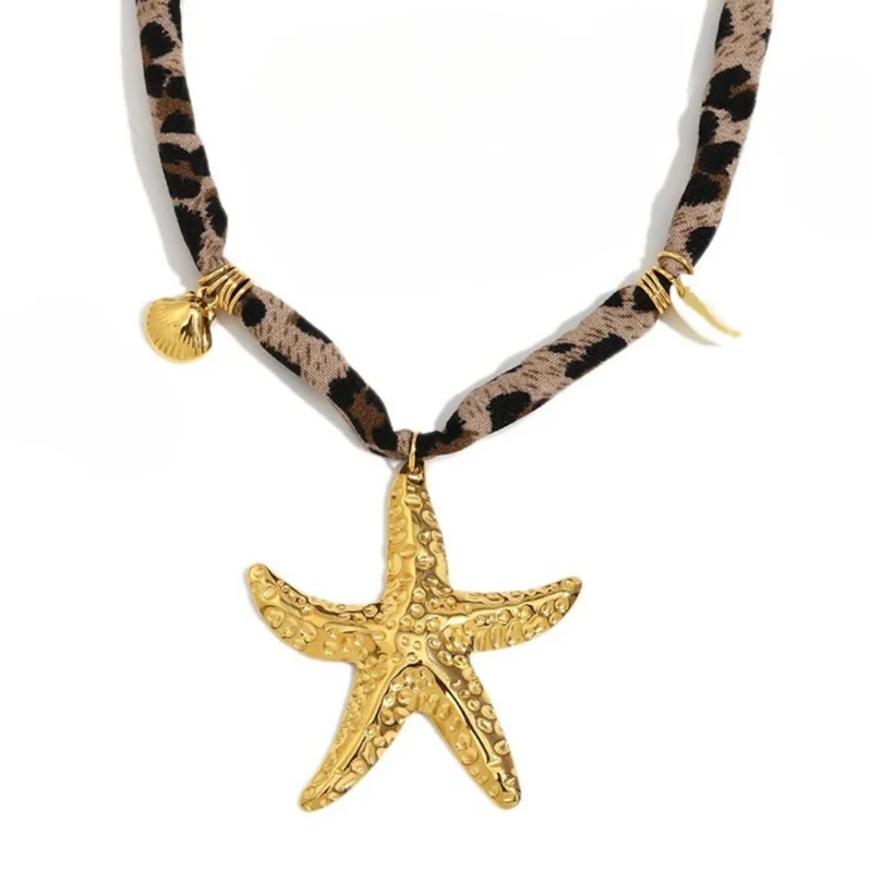 Collier Léopard Étoile de Mer