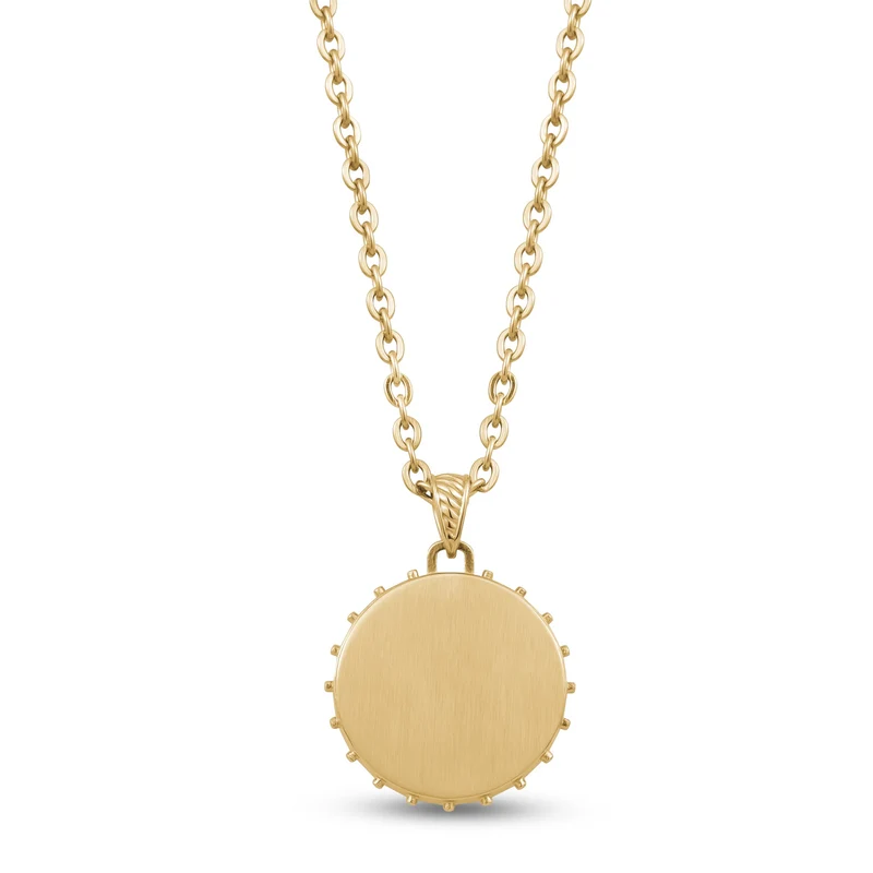 Pendentif boussole en or
