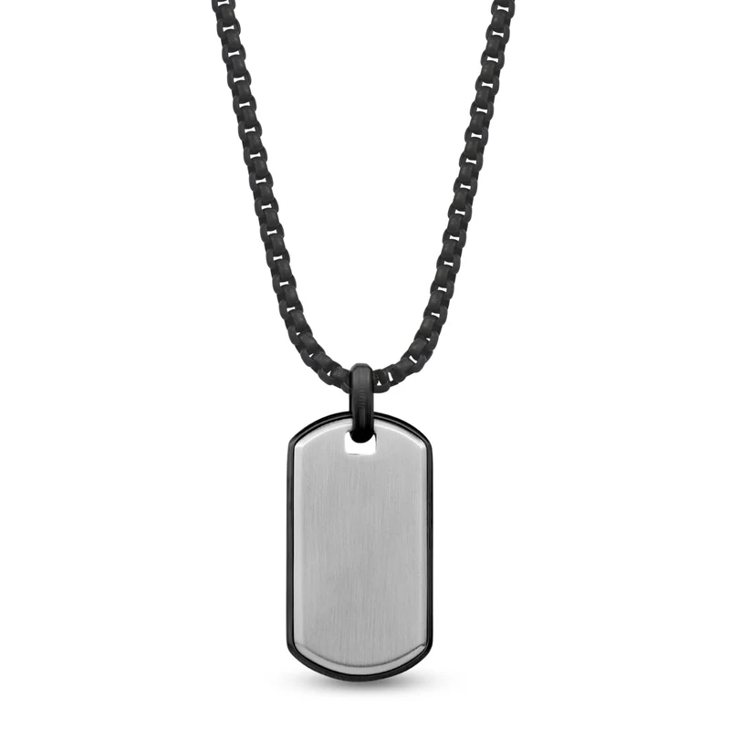 Réversible en métal armé plaque d'identité