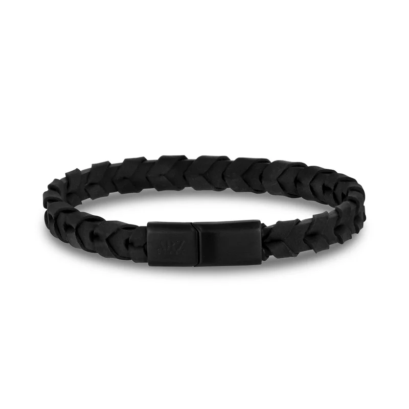 Bracelet en cuir avec trace de pneu de 8 mm