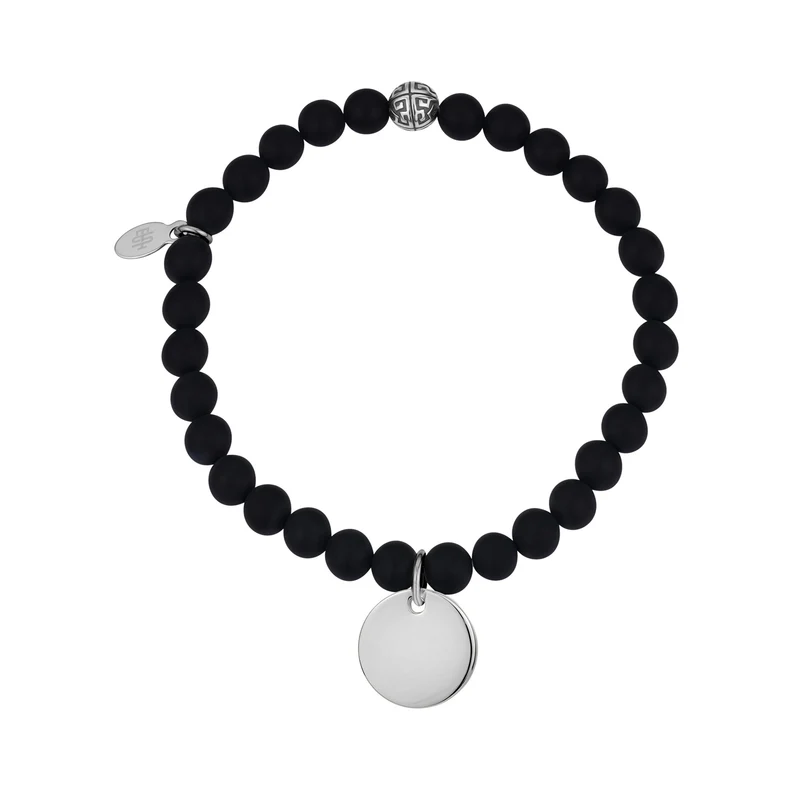 Bracelet de perles extensibles à breloques rondes