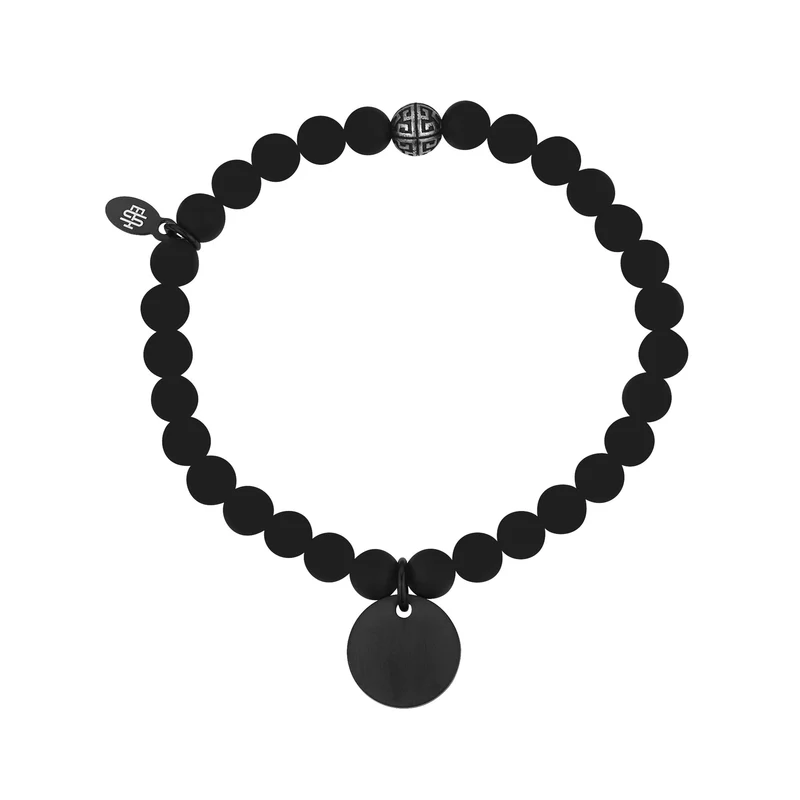 Bracelet de perles extensibles à breloques rondes