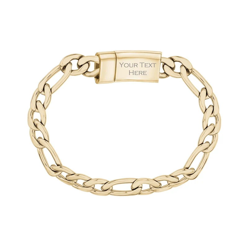 Bracelet à maillons Figaro 9 mm