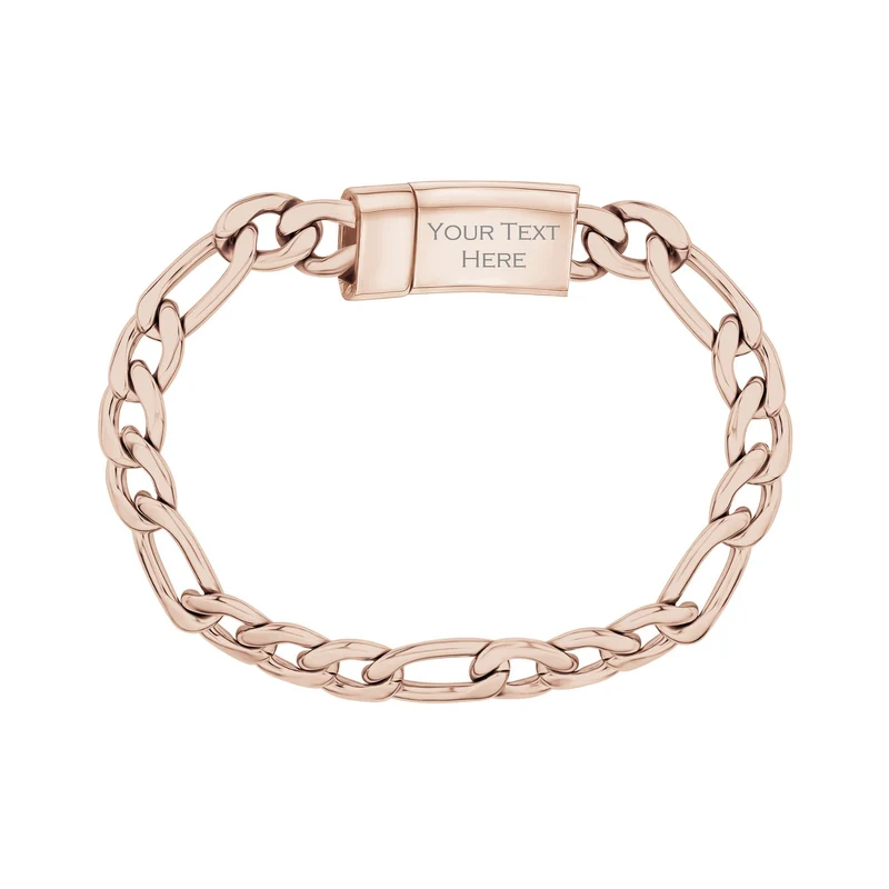 Bracelet à maillons Figaro 9 mm