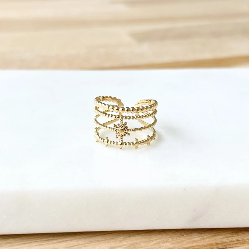 Bague "Chiara" acier
